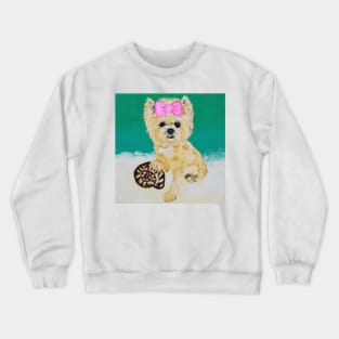 Stylin' Swifty Yorkie & Shell Crewneck Sweatshirt